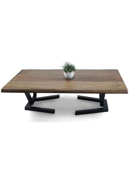 Doğal Ağaç Masif Hibrit Kütük Masa ve Sehpa 75 cm x 165 cm