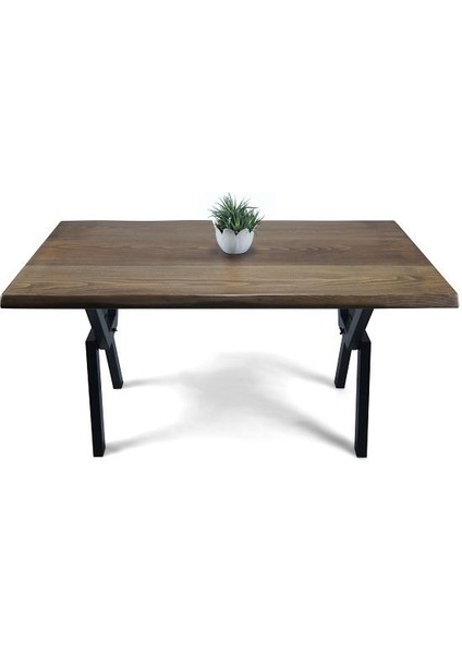Doğal Ağaç Masif Hibrit Kütük Masa ve Sehpa 75 cm x 165 cm