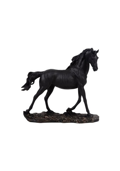 Dekoratif Yürüyen At Biblo Topaz Rengi 29CM