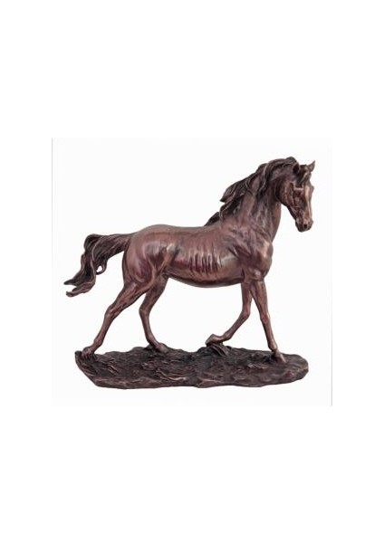 Dekoratif Yürüyen At Biblo Kahverengi 29CM