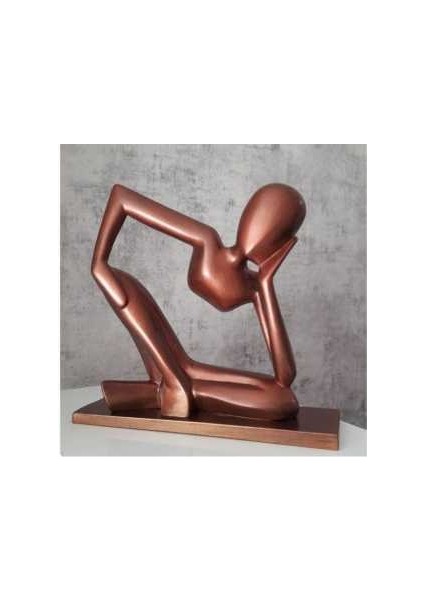 Dekoratif Kaideli Yogacı Adam Bakır