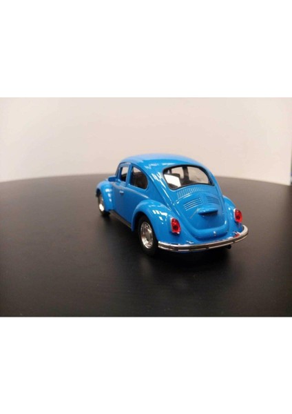 1:36 Volkswagen Beetle Vosvos Çek Bırak Model Araba (Mavi) fiyatları