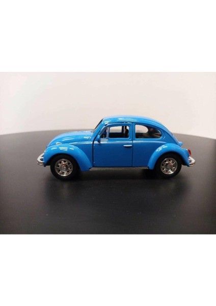 1:36 Volkswagen Beetle Vosvos Çek Bırak Model Araba (Mavi) fırsatları
