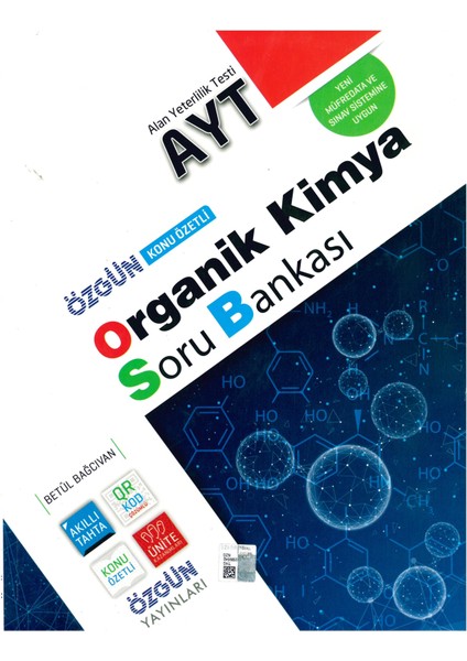 Özgün Yayınları AYT Organik Kimya Soru Bankası 2020