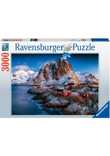 3000 Parça Puzzle Hamnoy Norveç 170814