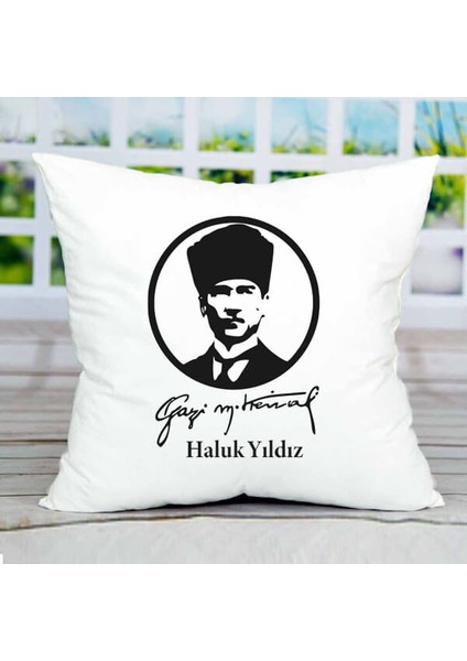 Isme Özel Atatürk Yastık