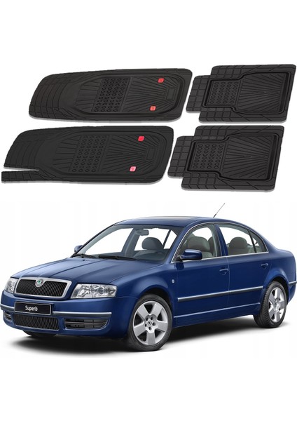 Skoda Superb 1 Typ 3u 2001-2008 Uyumlu Paspas Seti PP897A1