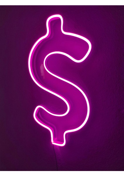 Dolar Neon Şekiller Işaret Neon LED Dekoratif Duvar Aydınlatması Neon Duvar Yazısı indirimleri
