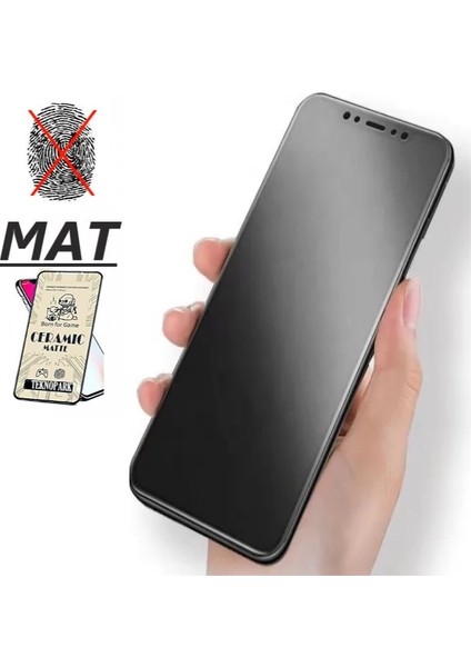 iPhone 11 Pro Max Mat Ekran Seramik Tam Kaplayan Kırılmaz Cam Nano Ekran Koruyucu