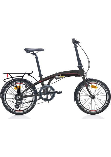 20J Carraro Flexı 108 Katlanır Bisiklet - Antrasit Kırmızı