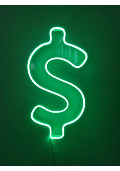 Dolar Neon Şekiller Işaret Neon LED Dekoratif Duvar Aydınlatması Neon Duvar Yazısı fiyatları