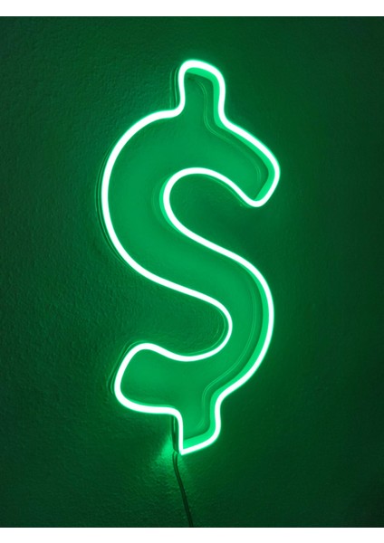 Dolar Neon Şekiller Işaret Neon LED Dekoratif Duvar Aydınlatması Neon Duvar Yazısı modelleri