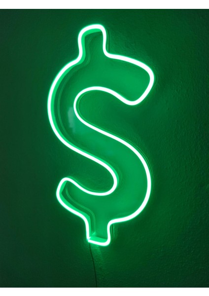 Dolar Neon Şekiller Işaret Neon LED Dekoratif Duvar Aydınlatması Neon Duvar Yazısı fırsatları