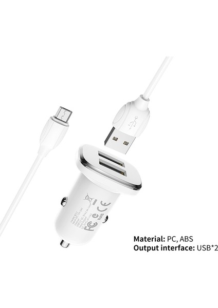 BZ12 Oto Çift USB Araç Şarj (Yurt Dışından) fırsatları