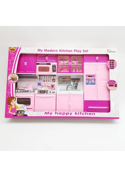 My Happy Kitchen 4lü Mutfak Seti - Pembe