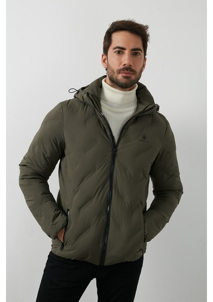 Henry Coat 100565228 Gogsu Armalı Sısme Mont Haki