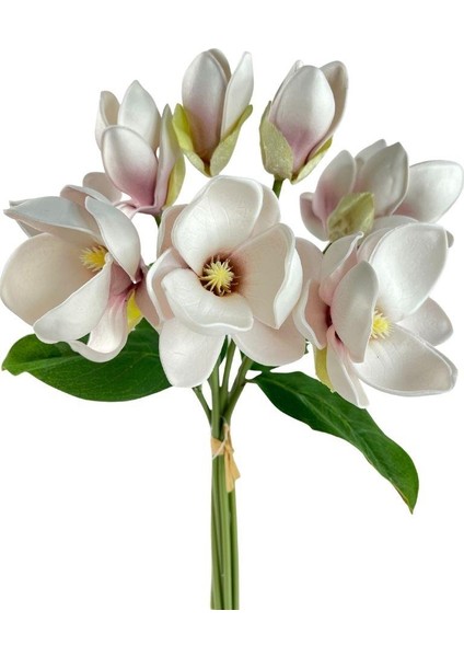 Yapay Çiçek Manolya Letex Eva Magnolia Pudra Uçuk Lila 33 cm