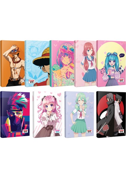 Schoolgirl + Icecream + Ace + Flying Kisses + Naruto + Luffy + Violet + Catgirl + Sasuke + Itachi 9'lu