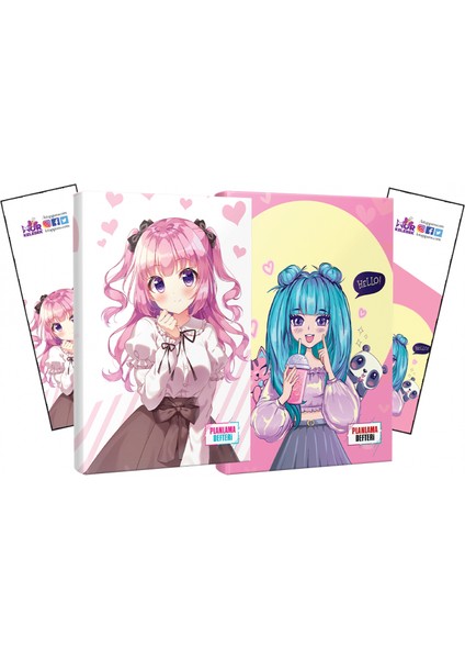 Violet+Catgirl Defter + Ayraç 2'li