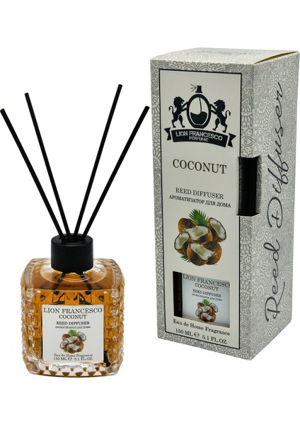 Reed Diffuser Coconut Bambu Çubuklu Oda Kokusu 150 ml