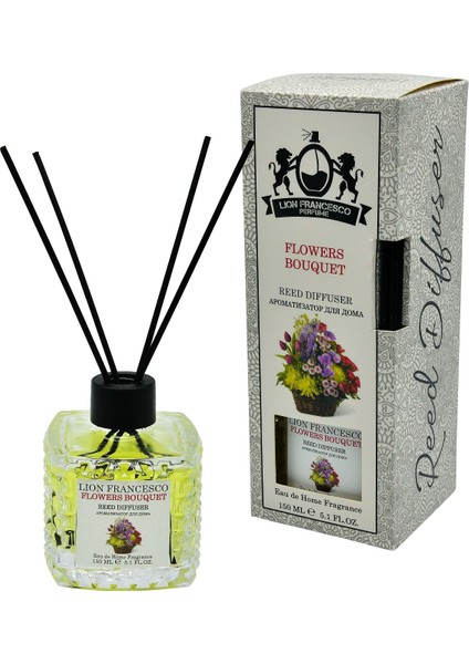 Reed Diffuser Flowers Bouquet Bambu Çubuklu Oda Kokusu 150 ml