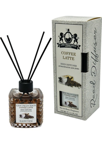 Reed Diffuser Coffee Latte Bambu Çubuklu Oda Kokusu 150 ml