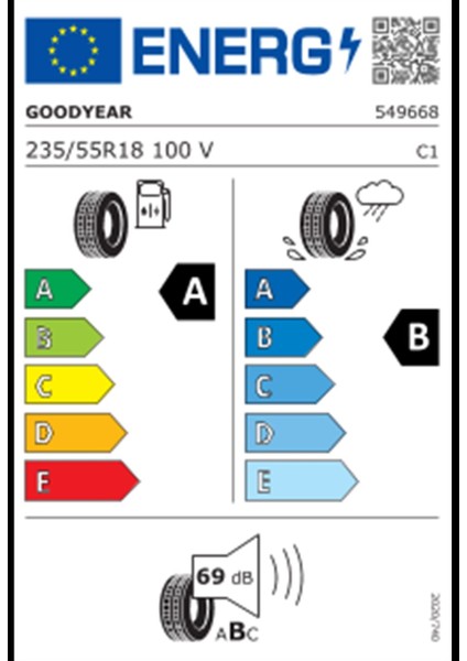 235/55 R18 100V Eagle F1 Asymmetric 5 Oto Yaz Lastiği ( Üretim Yılı: 2023 ) fırsatları