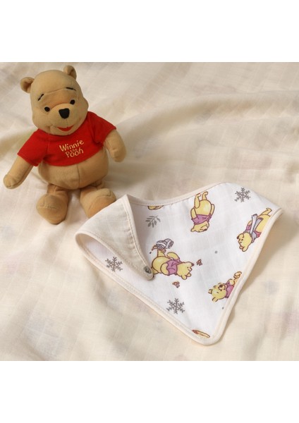 Linens Disney Winnie  Baby Pamuk Lisanslı Müslin Panço