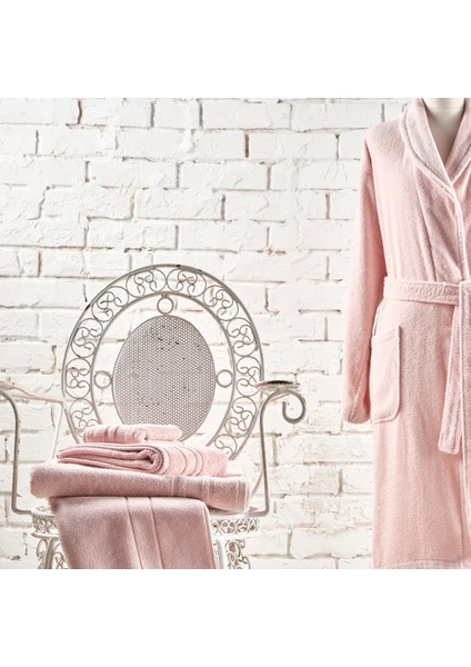 Soft Pamuk 85x150 cm Banyo Havlusu Pudra