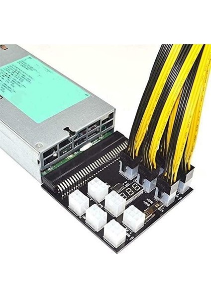 17 Port LED Ekran Voltmetre Göstergeli Güç Modülü Sunucu Kartı Breakout Port fiyatları
