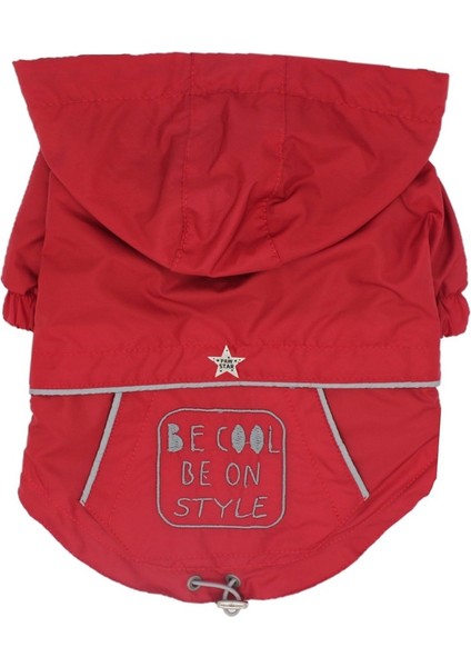 Be Cool, Içi Polar, Kapüşonlu Köpek Montu Red