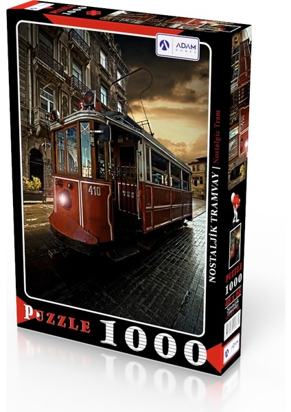 Adam Games Nostaljik Tramvay 1000 Parça Puzzle Yapboz