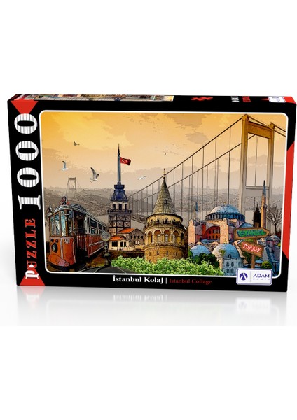 Adam Games Istanbul Kolaj 1000 Parça Puzzle Yapboz