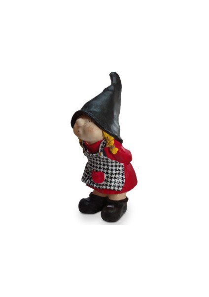 Dekoratif Cüce Kız Çocuk Heykeli (43X20CM) fiyatları