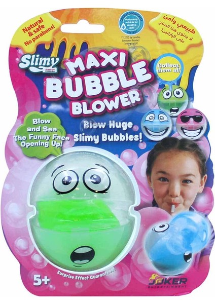 Maxi Bubble Blower Komik Slime - Yeşil