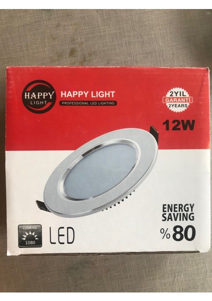 12W Krom Slim 3 Renk LED Panel Armatür