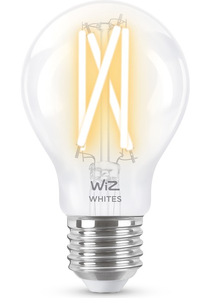 60W Sarı-Beyaz Ambiyans E27 Şeffaf Cam Akıllı Filament Ampul (A60)