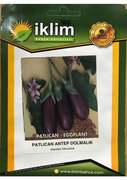 Patlıcan Tohumu Antep Dolmalık - 10 G (~ Takribi 1300 Tohum)