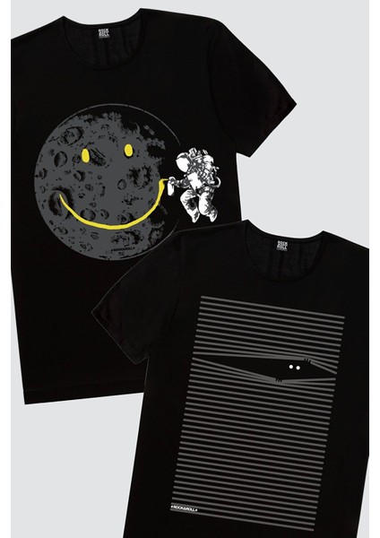 Noluyo Ya, Grafitici Astronot Erkek 2'li Eko Paket T-Shirt