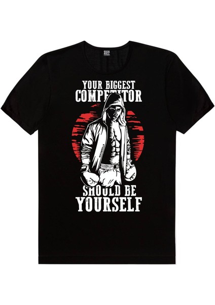 Rakipsiz Boksör, Boks Kulübü Siyah Erkek 2'li Eko Paket T-Shirt