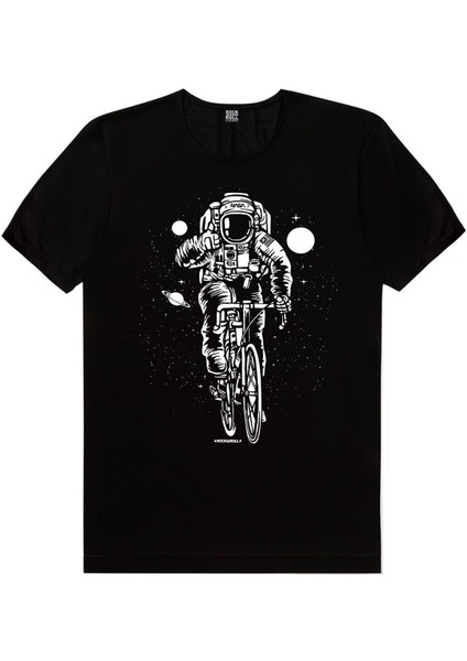 Bisikletli Astronot, Daha Hızlı Erkek 2'li Eko Paket T-Shirt