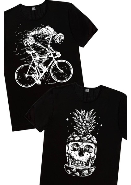 Ananas Kafa, Daha Hızlı Erkek 2'li Eko Paket T-Shirt