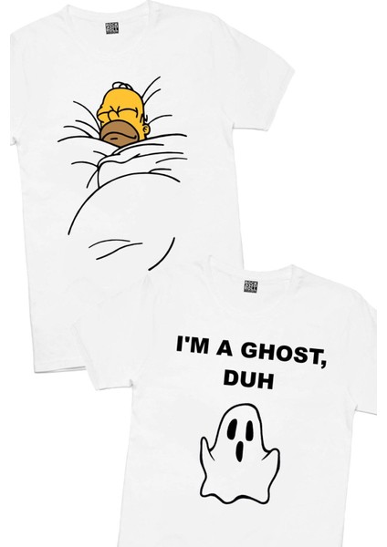 Sevimli Hayalet, Uykucu Baba Erkek 2'li Eko Paket T-Shirt