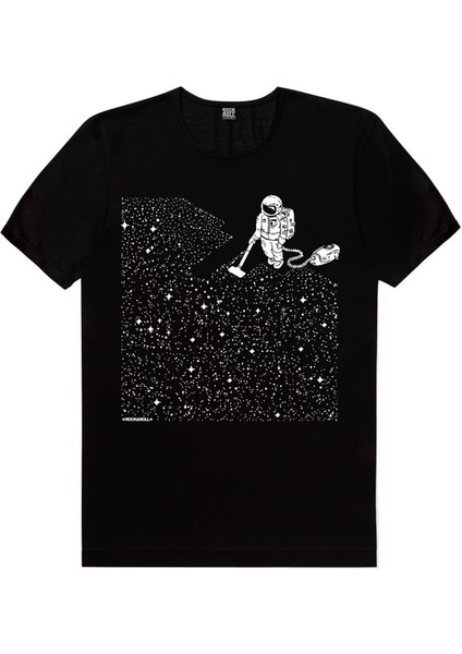 Bisikletli Astronot, Süpürgeli Astronot, Kaykaycı Astronot Erkek 3'lü Eko Paket T-Shirt modelleri