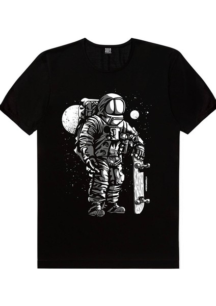 Bisikletli Astronot, Süpürgeli Astronot, Kaykaycı Astronot Erkek 3'lü Eko Paket T-Shirt fırsatları