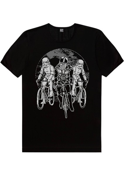 Yıldız Bisikletçileri, Rocker Darth Vader, Dört Kafa Yıldız Savaşları Erkek 3'lü Eko Paket T-Shirt