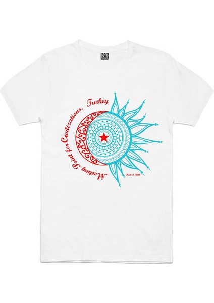 Istanbul Bisiklet Beyaz, Türkiye Ay Yıldız Beyaz, Istanbul Harfler Siyah Erkek 3'lü Eko Paket T-Shirt modelleri