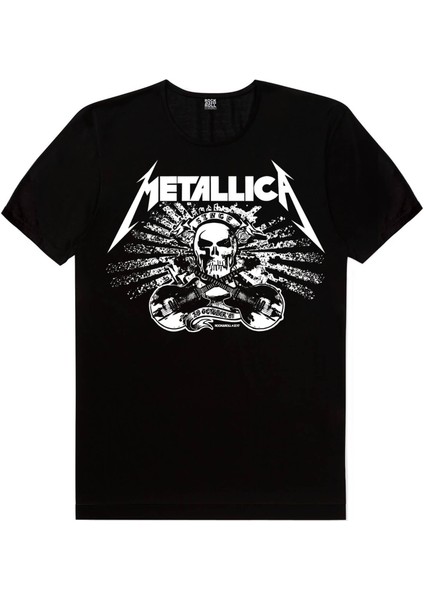 Geometrik Geyik, Metallica Kurukafa, Motorcu Kurukafa Kadın 3'lü Eko Paket T-Shirt