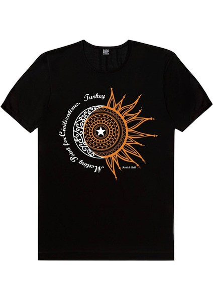 Türk Ay Yıldız Siyah, Türkiye Harfler Beyaz, Istanbul Bisiklet Siyah Kadın 3'lü Eko Paket T-Shirt fiyatları