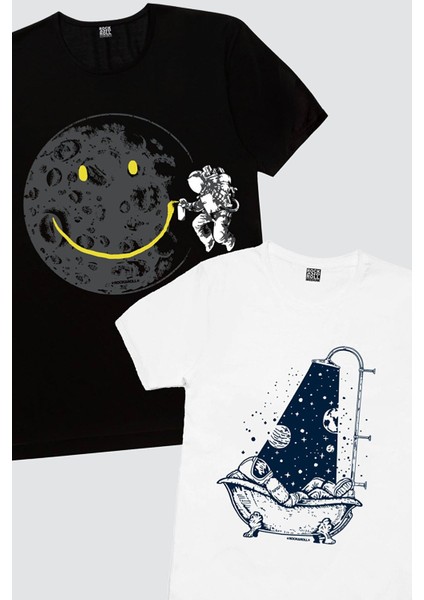 Grafitici Astronot, Astro Duş Kadın 2'li Eko Paket T-Shirt